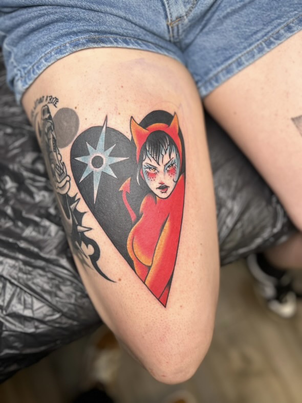 vibrant traditional tattoo