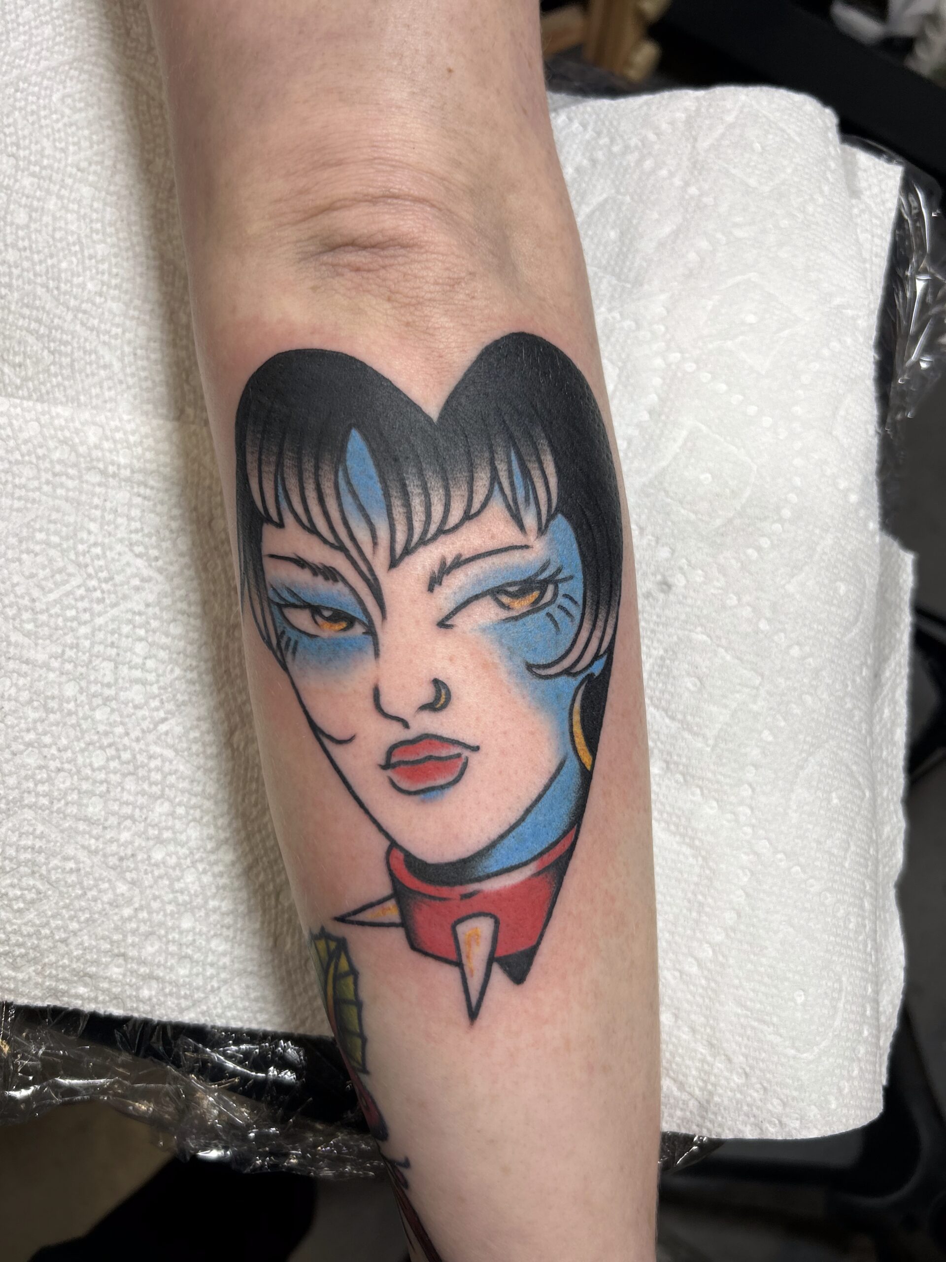 vibrant traditional tattooing