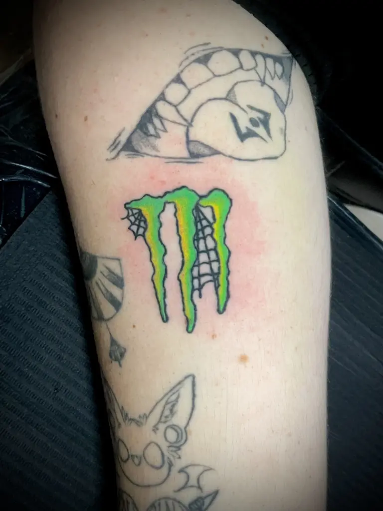 monster energy tattoo