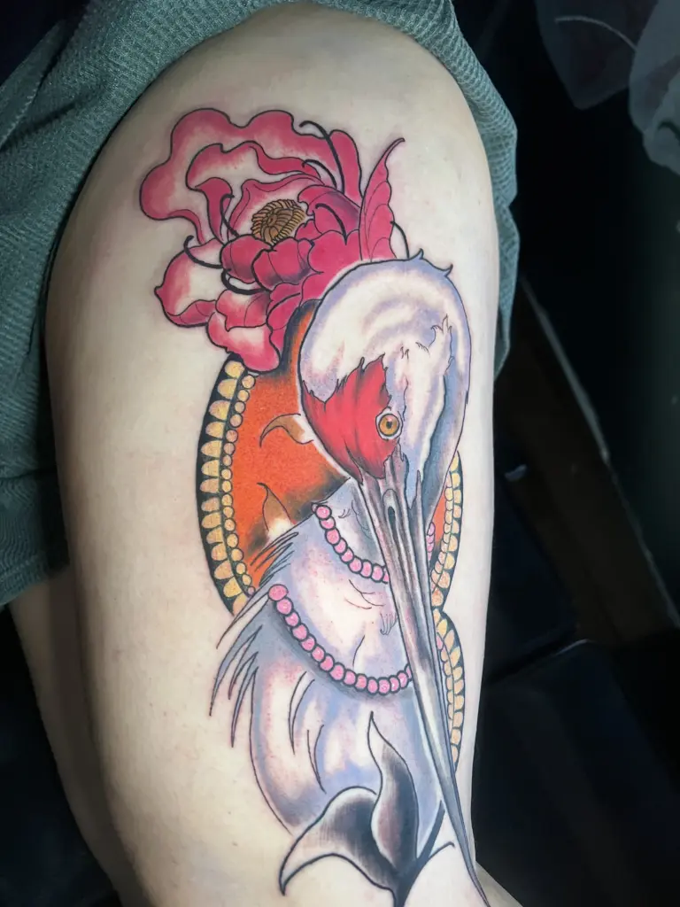 realism pelican tattoo